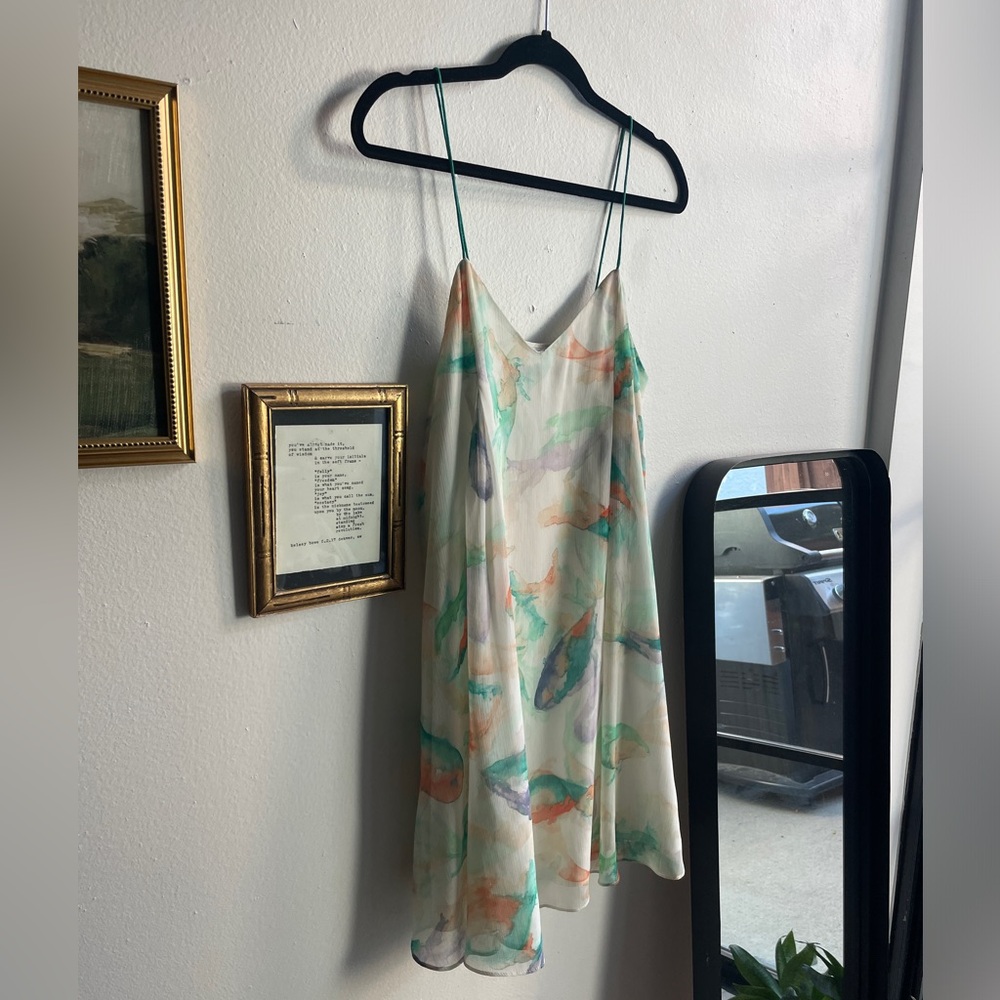 Zara Watercolor Fish Dress